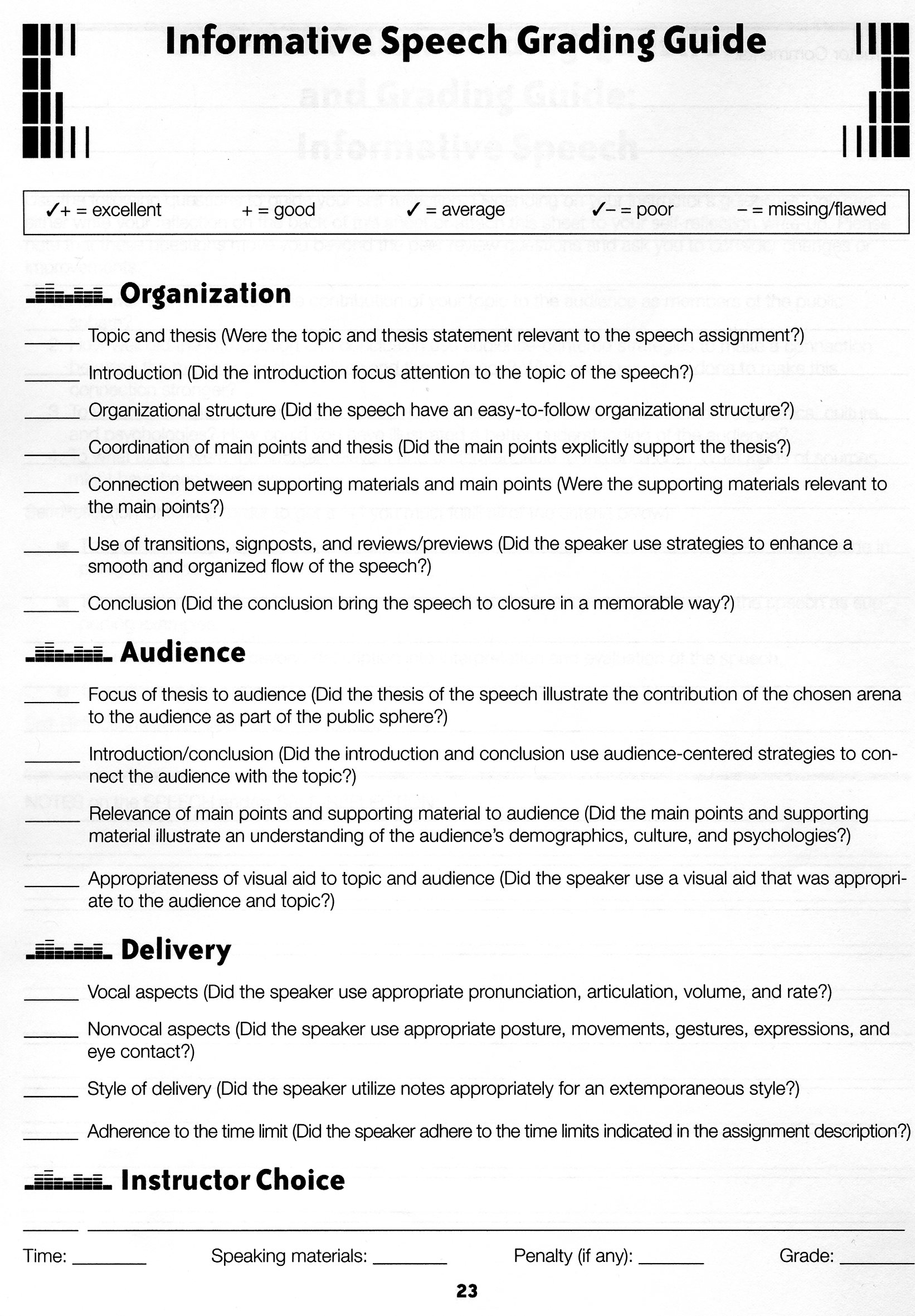 Speech Critique Sermon